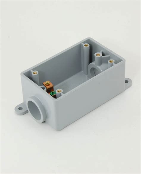 electrical device single gang box 4 small holes|2 gang electrical box.